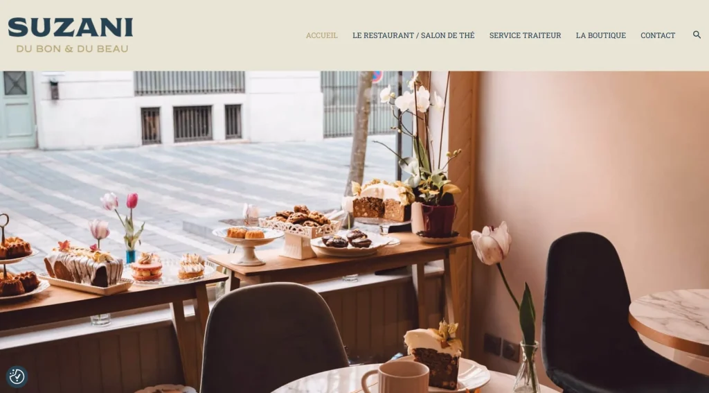 Site internet WordPress pour Suzani à Pau - agence de communication Ikoonos - agnes camboulives