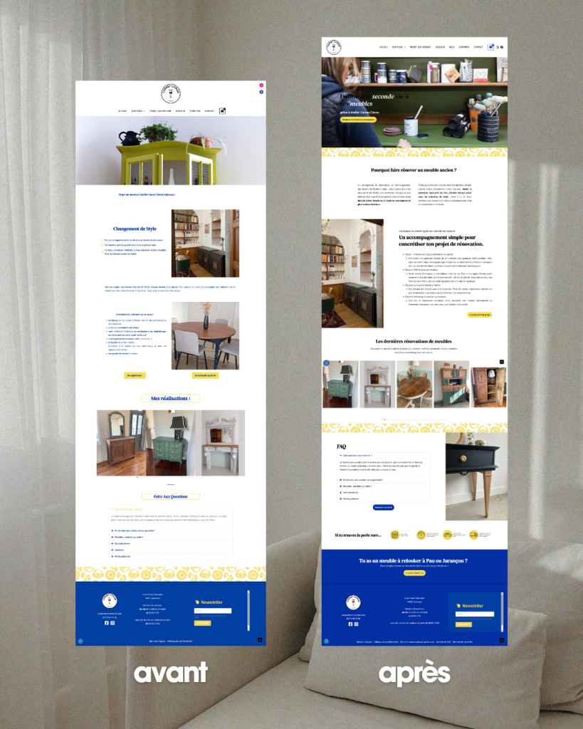 Refonte de site internet par agnès camboulives - webdesign ikoonos à Pau